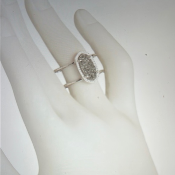Kendra Scott Elyse Ring Silver   🆕 size 6 - Picture 2 of 10